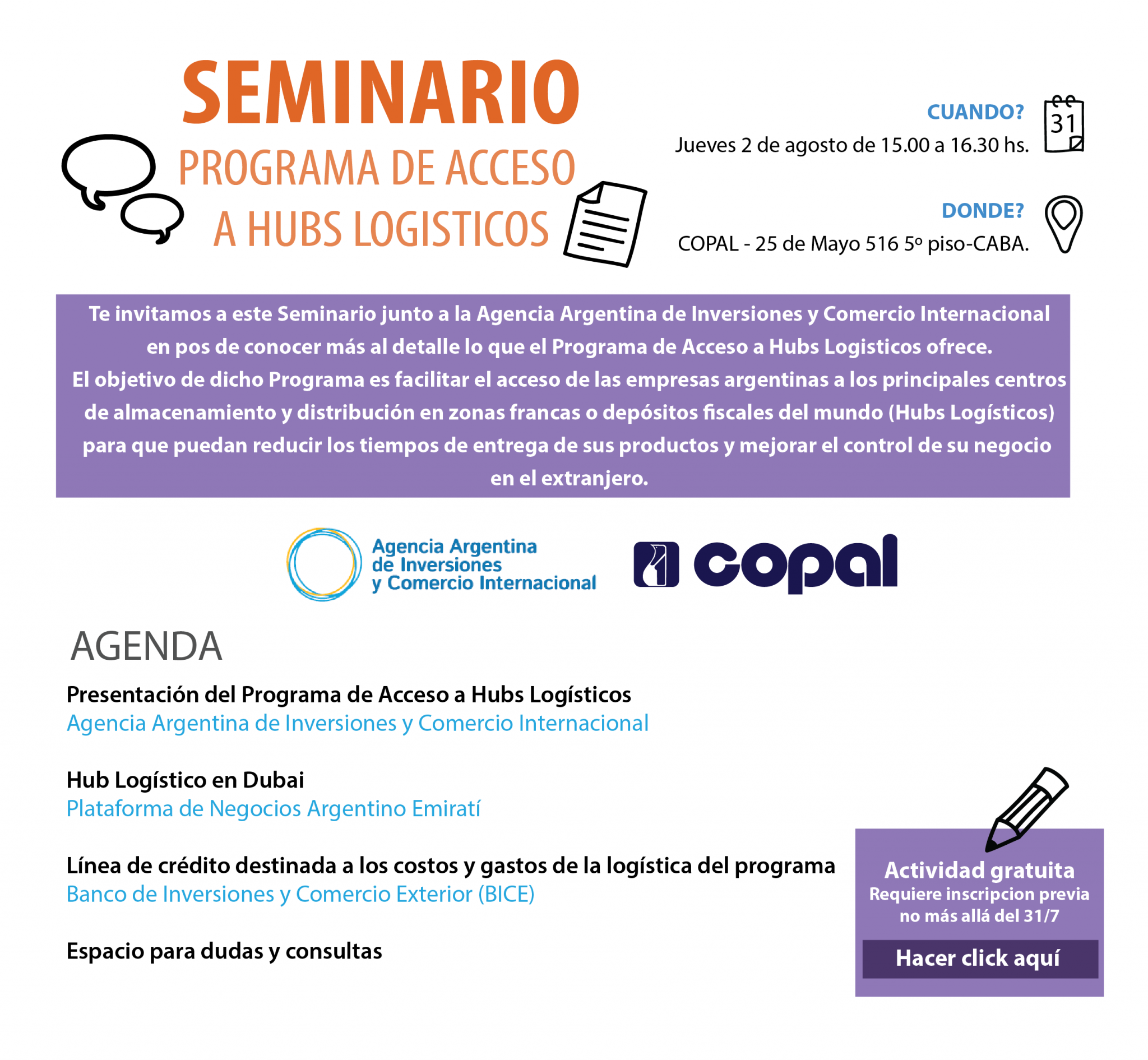 seminario_programa de acceso a Hubs Logisticos